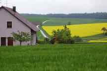 Rapeseed fields in rural Germany.