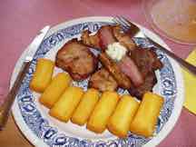 I'm in Heaven. German pork and potatoes.
