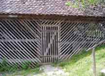 Loved the lines on this very old shed in Germany.